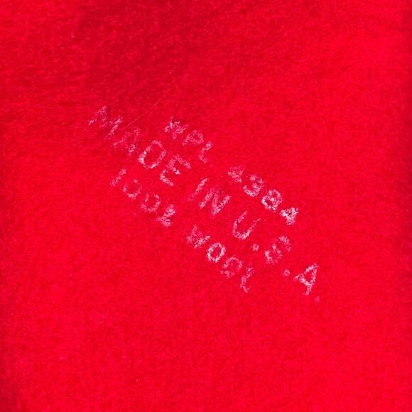 Vintage Street Smart by Betmar 100% Wool Red with Black Rim Christmas Valentines - Picture 13 of 14